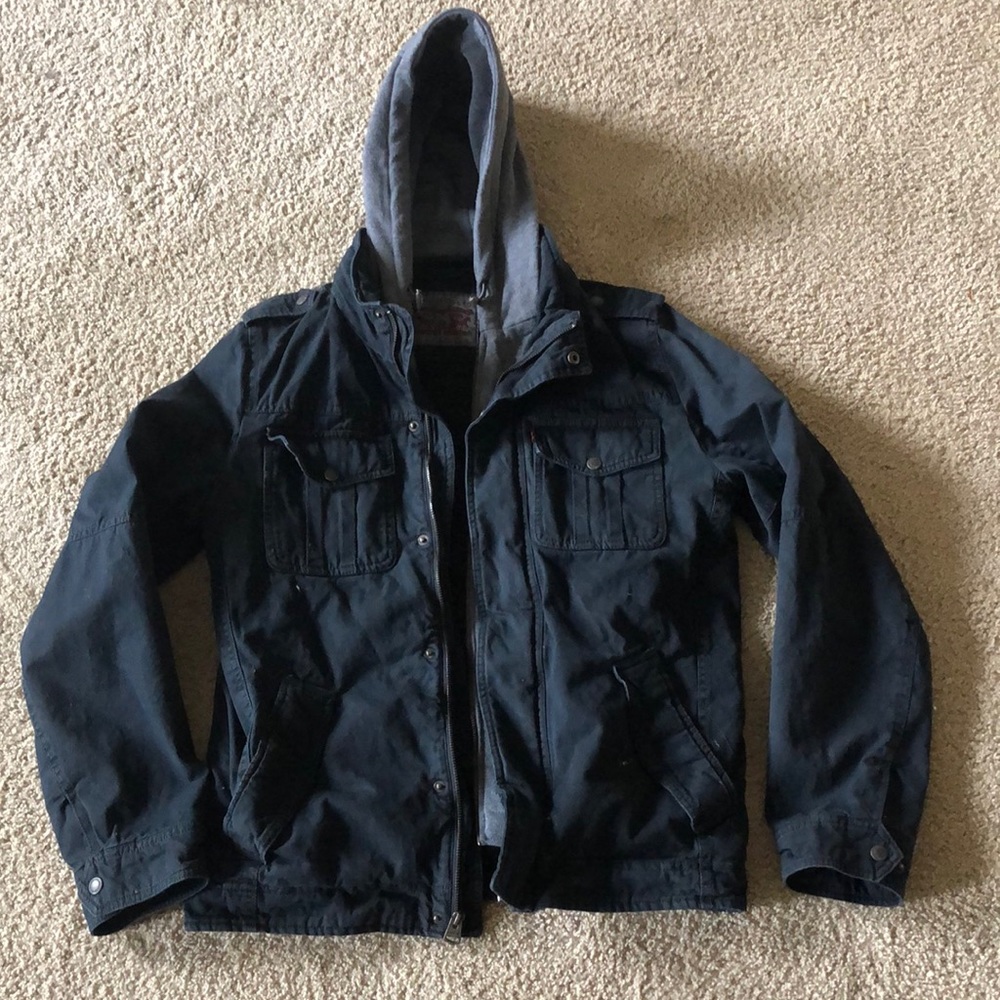 Levis jacket with hood